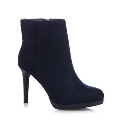 Navy 'Bailey' high ankle boots
